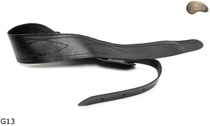 Gitarrengurt G13 Leder doppelseitiger Gurt für E-Bassgitarre