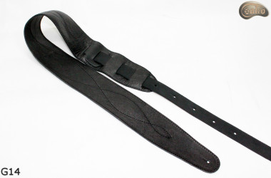 Sangle pour guitare G14 en cuir, sangle double face pour guitare basse électrique