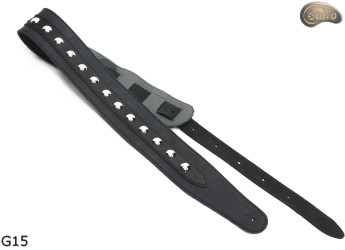 G15 guitar strap, double-sided leather strap for electric bass guitar