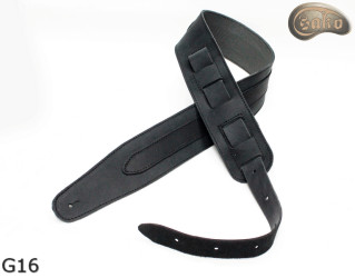 G16 guitar strap, double-sided leather strap for electric bass guitar