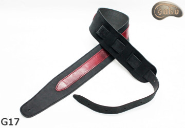 Gitarrengurt G17 Leder doppelseitiger Gurt für E-Bassgitarre