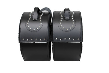 LEATHER SADDLEBAGS S152 RED