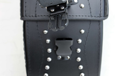 LEATHER SADDLEBAGS S152 RED