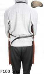 Schutzschürze aus Leder F100 BROWN/Metzger/Schweißer/Koch/Grill/Schlosser