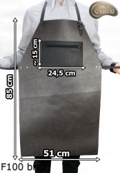 Schutzschürze aus Leder F100 BROWN/Metzger/Schweißer/Koch/Grill/Schlosser