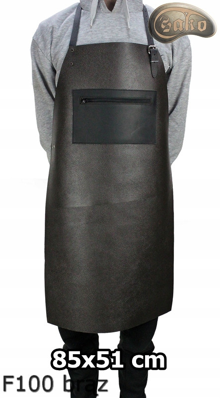 Schutzschürze aus Leder F100 BROWN/Metzger/Schweißer/Koch/Grill/Schlosser