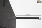 Schutzschürze aus Leder F100 BROWN/Metzger/Schweißer/Koch/Grill/Schlosser