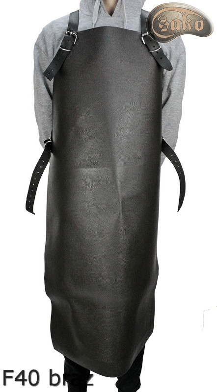 Schutzschürze aus Leder F40 brown Druckfrei Metzger/Schweißer/Koch/Grill/Schlosser