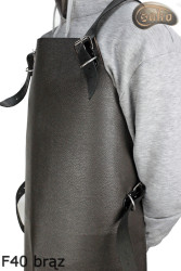 Schutzschürze aus Leder F40 brown Druckfrei Metzger/Schweißer/Koch/Grill/Schlosser