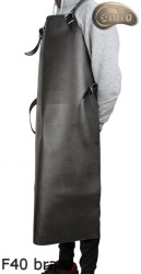 Schutzschürze aus Leder F40 brown Druckfrei Metzger/Schweißer/Koch/Grill/Schlosser