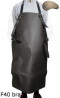 Leather protective apron F40 brown pressure-free butcher/welding/chef/barbecue/locksmith