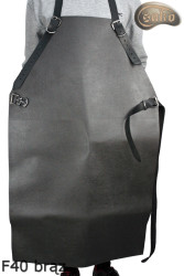 Schutzschürze aus Leder F40 brown Druckfrei Metzger/Schweißer/Koch/Grill/Schlosser