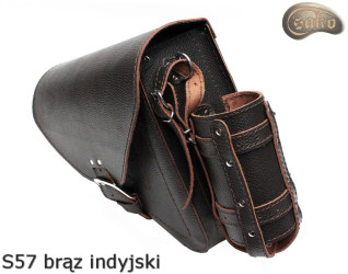 LEATHER SADDLEBAG S57 RETRO VINTAGE  H-D SPORTSTER