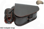 LEATHER SADDLEBAG S63 RETRO VINTARETRGE H-D SOFTAIL