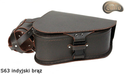 LEATHER SADDLEBAG S63 RETRO VINTARETRGE H-D SOFTAIL