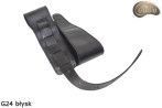 Gitarren-/Bassgurt G24, beidseitig glänzend, Echtleder