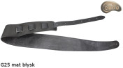 Gitarren-/Bassgurt G25 aus Echtleder – beidseitig verwendbar (glänzend/matt)