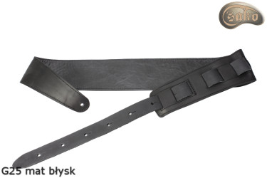 Gitarren-/Bassgurt G25 aus Echtleder – beidseitig verwendbar (glänzend/matt)