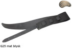 Sangle G25 pour guitare/basse électrique, finition mate brillante, double face, cuir véritable