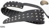 G261 Matte Double-Sided Genuine Leather Electric/Bass Guitar Strap