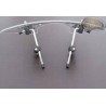 Grand pare - brise chopper pour le guidon