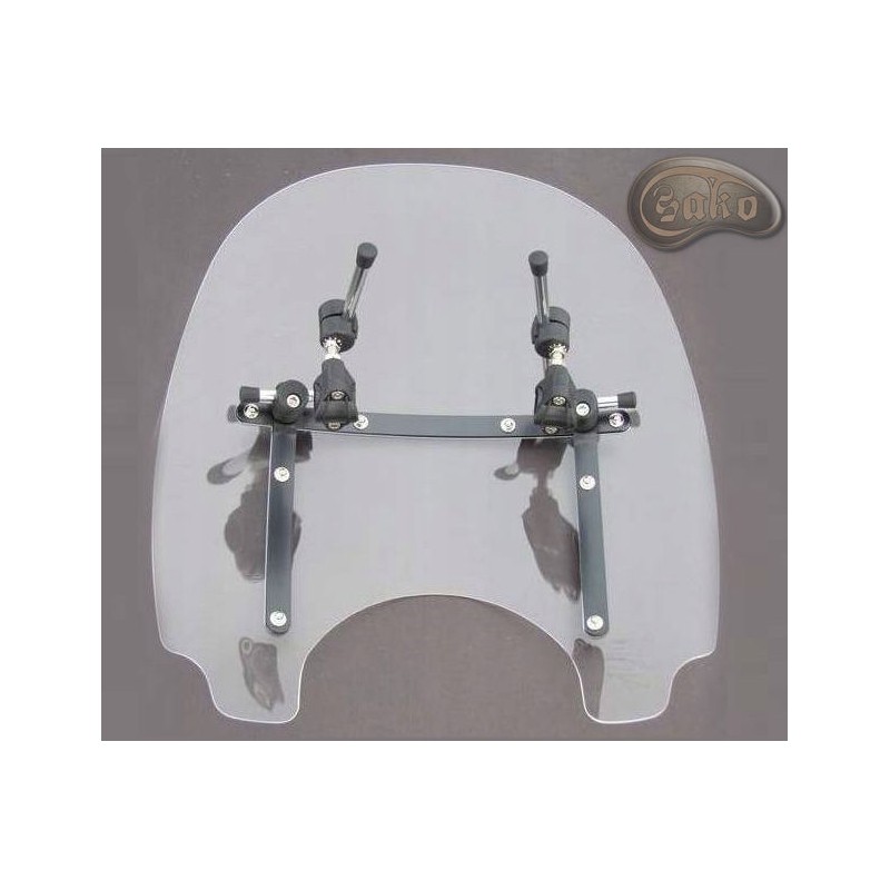 Grand pare - brise chopper pour le guidon