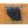 LEATHER SADDLEBAG S70 BASIC H-D DYNA