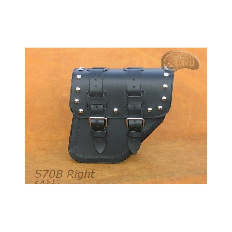 LEATHER SADDLEBAG S70 BASIC H-D DYNA