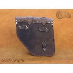LEATHER SADDLEBAG S70 REAL H-D DYNA
