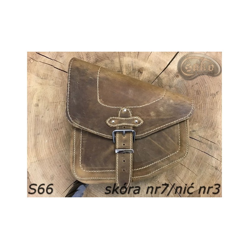 LEATHER SADDLEBAG S66 H-D SOFTAIL