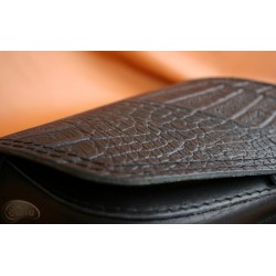 LEATHER SADDLEBAG S634 CROCODILE H-D SOFTAIL