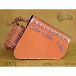 LEATHER SADDLEBAG S571 H-D SPORTSTER