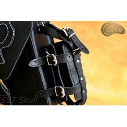 LEATHER SADDLEBAG S57 SKULL H-D SPORTSTER