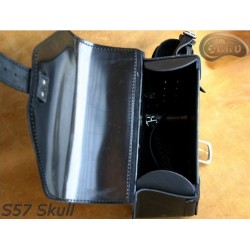 LEATHER SADDLEBAG S57 SKULL H-D SPORTSTER