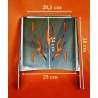Porte-bagages de moto FLAME en acier inoxydable