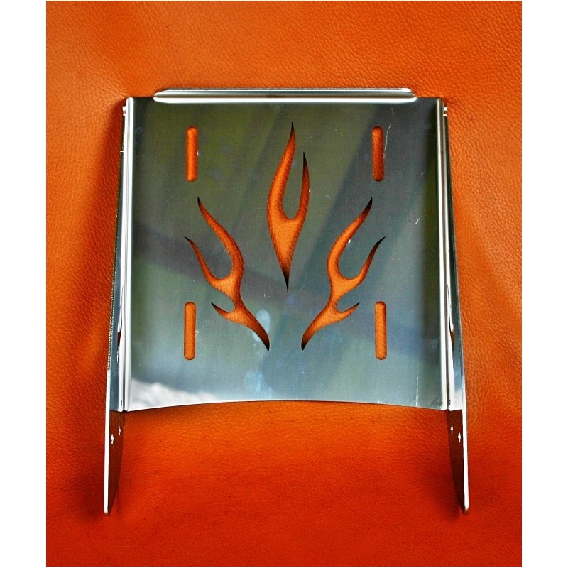 Porte-bagages de moto FLAME en acier inoxydable