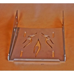 Wide luggage carrier FLAME made of stainless steel