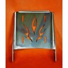Porte-bagages de moto FLAME en acier inoxydable
