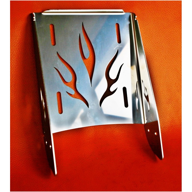 Porte-moto FLAME étroit en acier inoxydable -  étroit