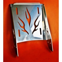 Porte-moto FLAME étroit en acier inoxydable -  étroit