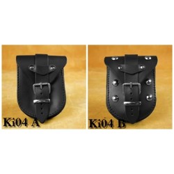 LEATHER SADDLEBAGS S07 RED