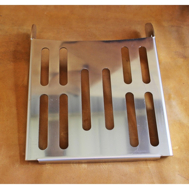 Wide luggage carrier made of stainless steel