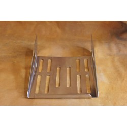 Wide luggage carrier made of stainless steel