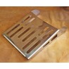 Wide luggage carrier made of stainless steel