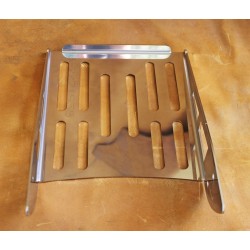 Narrow luggage carrier made of stainless steel