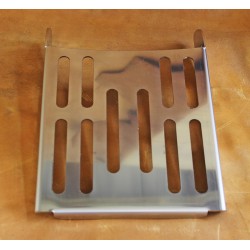Narrow luggage carrier made of stainless steel