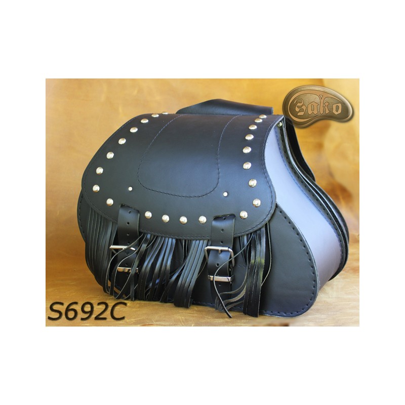 LEATHER SADDLEBAGS S692