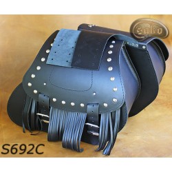 LEATHER SADDLEBAGS S692