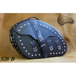 LEATHER SADDLEBAGS S26