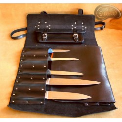 Knife bag / pouch  NATURAL MATTE LEATHER